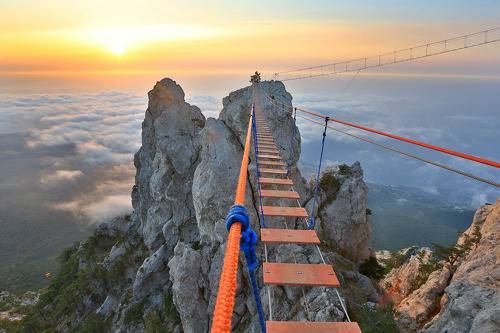 Подвесной мост на Ай-Петри