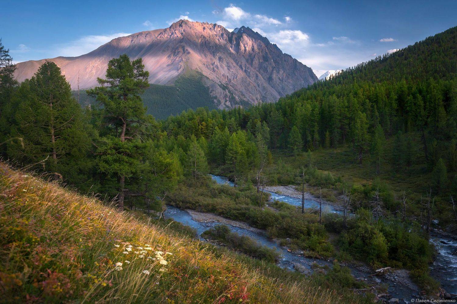 пейзаж, алтай, горы, лето, река, скалы, Павел Силиненко
