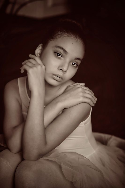 Балет, балерина, сепия Балерина фото превью