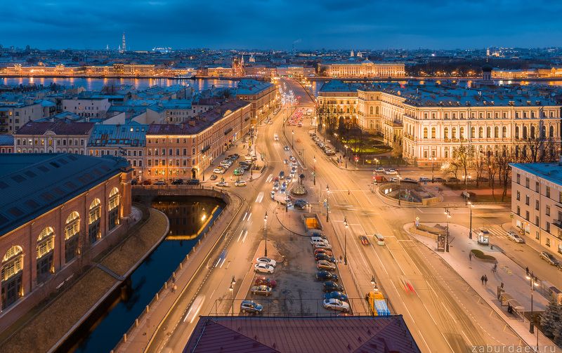 россия, петербург, вечер, осень Площадь труда фото превью