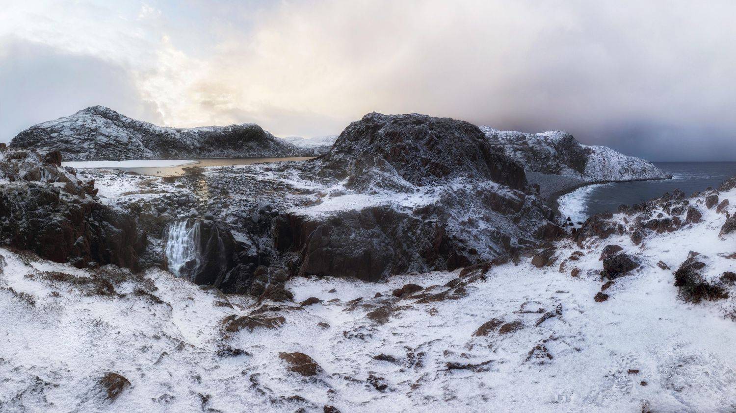 пейзаж, природа россии, кольский полуостров, север, красота природы, снег, зима, зимний пейзаж, териберка, ОЛЬГА КОВАЛЁВА