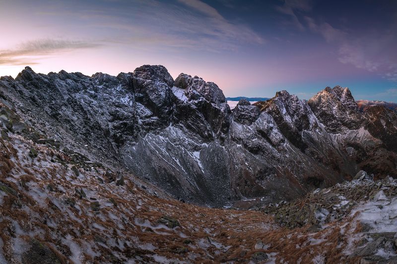 mountains, autumn, poland, sunrise Morning in the Mountains фото превью