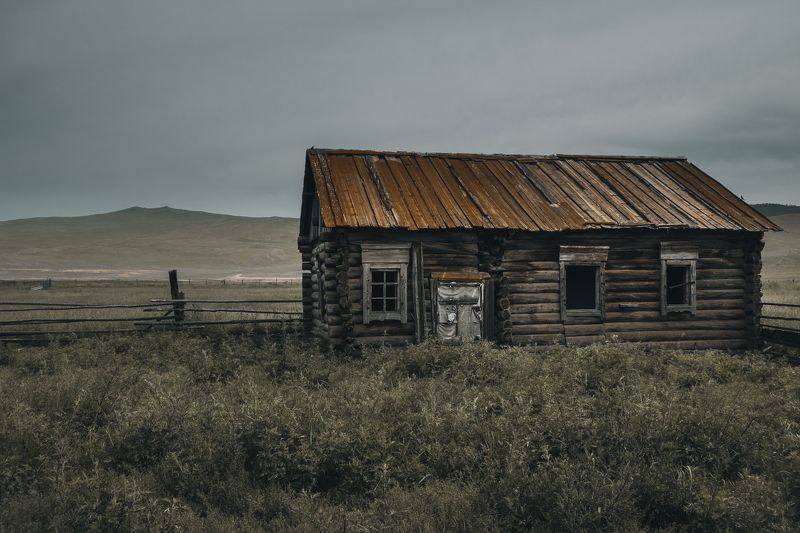 пейзаж, байкал, ольхон, дом, лето Дом фото превью