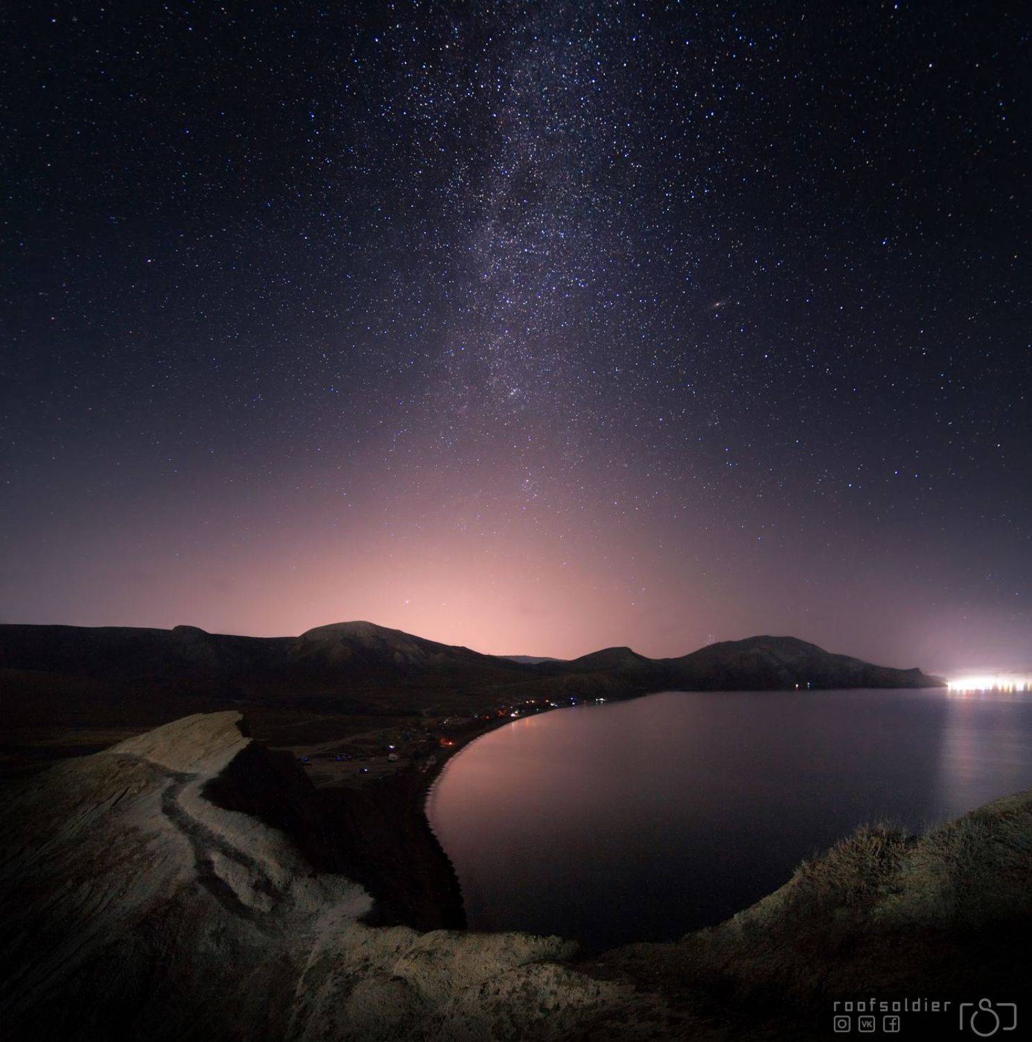 Landscape, night, stars, milky way, astrophotography, crimea, ukraine, sea, sky, nightsky, mount, nature, Голубев Алексей