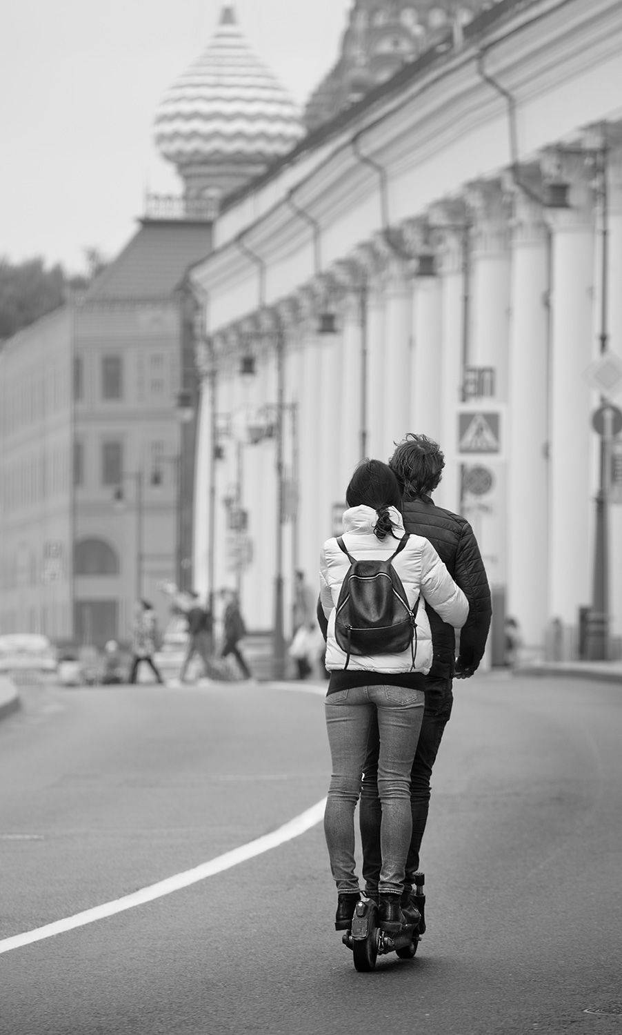 чб фото, двое, город, Vera Trandina