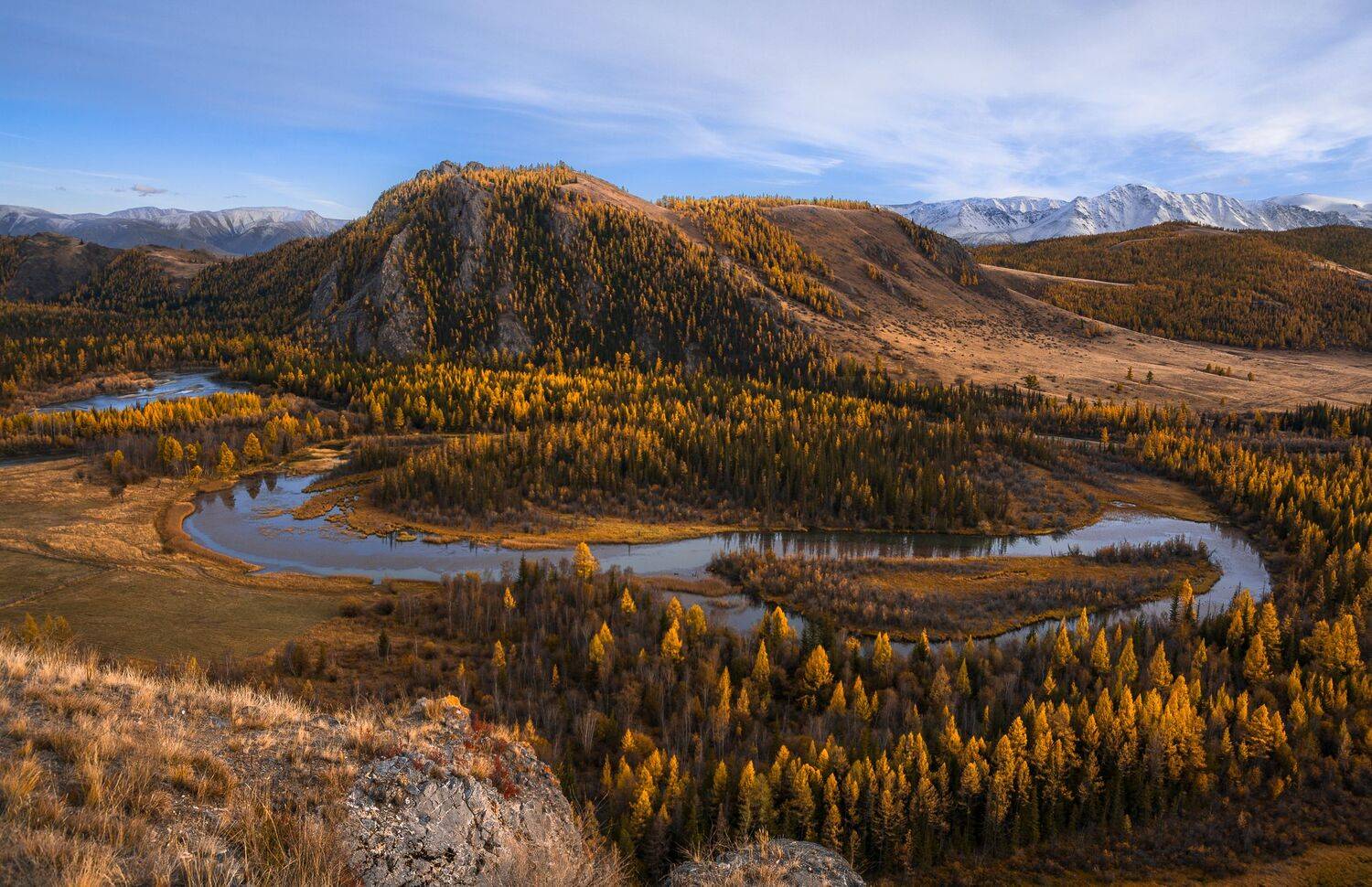 россия, горный алтай, река чуя, осень,вечер, Андрей Поляков