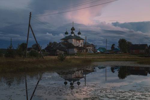 Бушующие небеса на закате