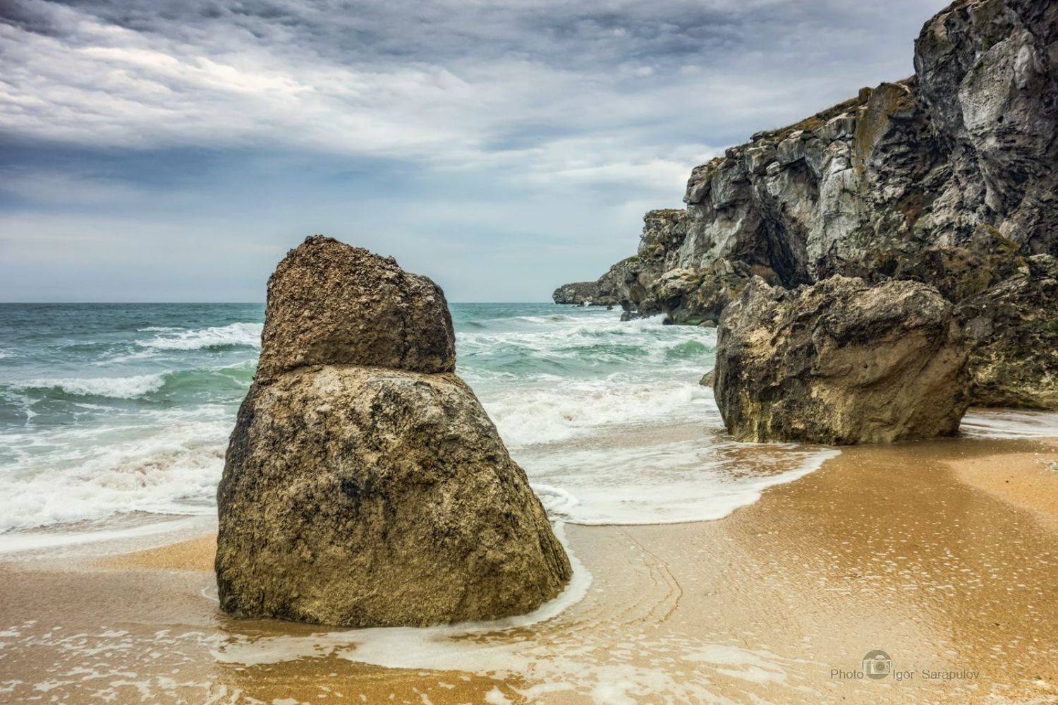 люблю море, генеральские пляжи, прибрежные скалы,  бухта, фототуризм, туризм, рифы, путешествия на автомобиле, путешествия дикарём, путешествие, природный парк караларский, природный парк, приключения, прибой, побережье, пейзаж,  крым, камень,  волны,, Игорь Сарапулов