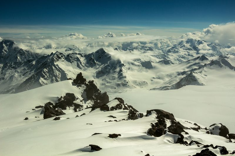 горы, альпинизм, кавказ, ледники белые миражи... фото превью
