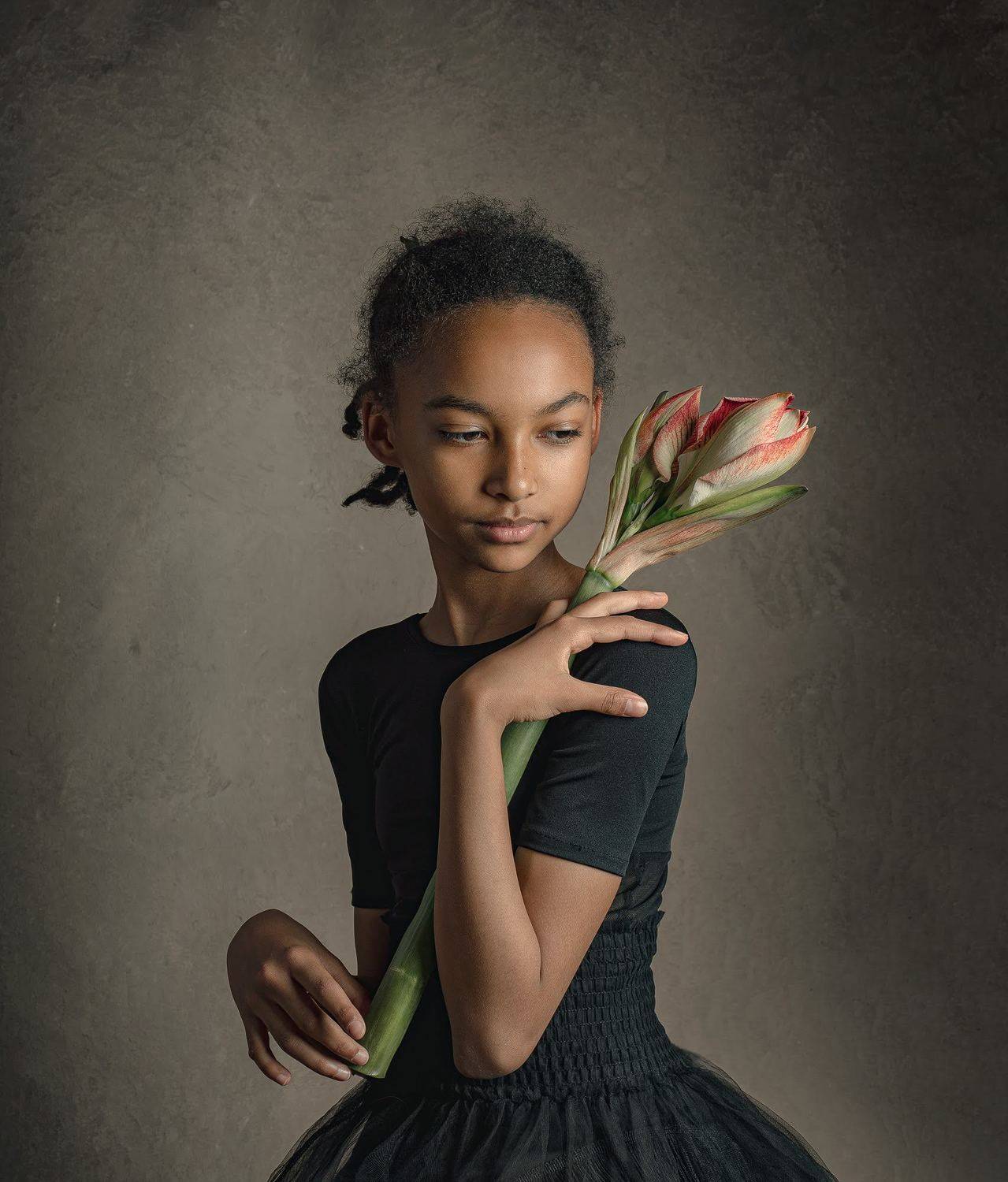 girl, flower, portrait, photo, Анжелика Костин