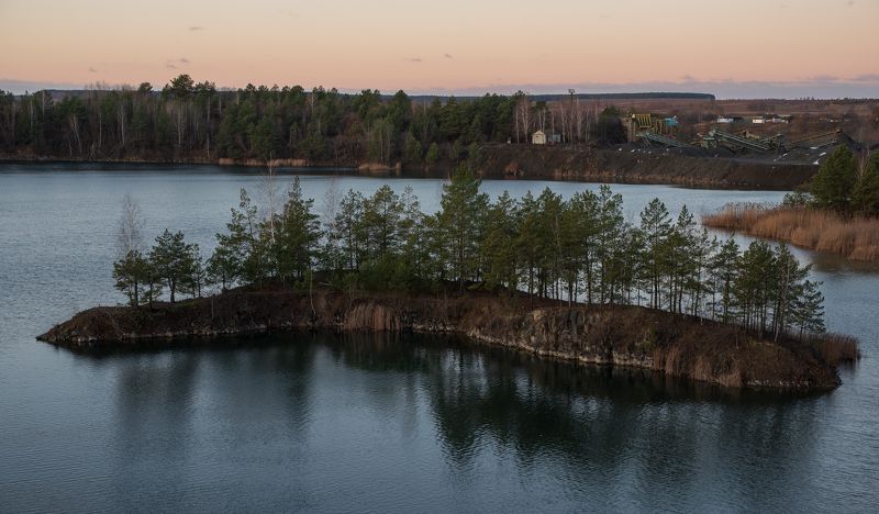 рассвет на базальтовом... фото превью