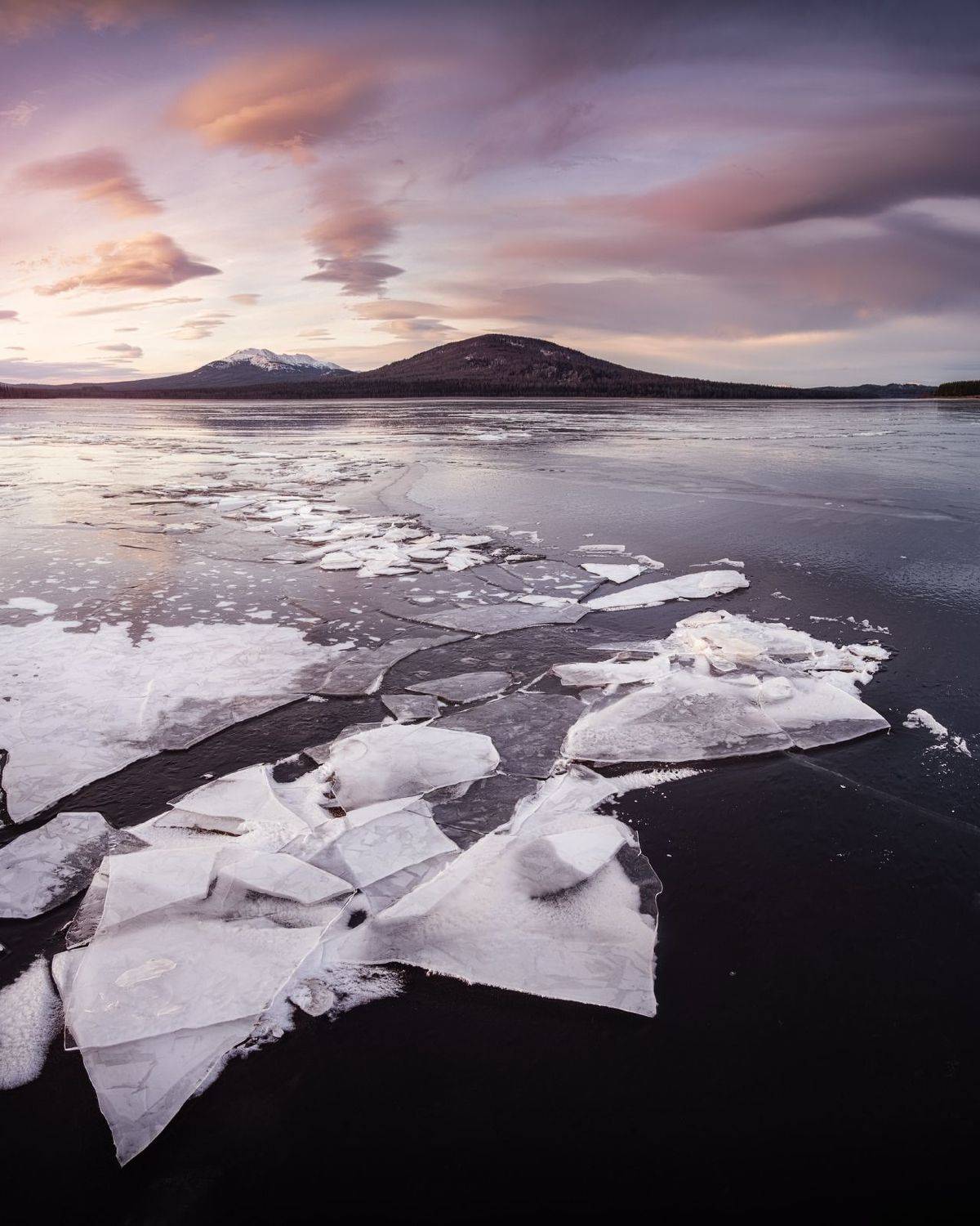 зюраткуль, урал, южный урал, лед, озеро, рассвет, зима, Глеб Желтов
