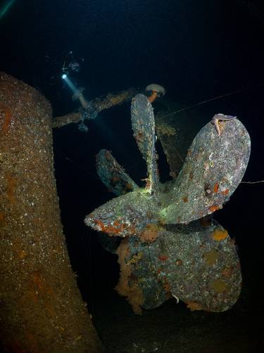 У винта подводной лодки