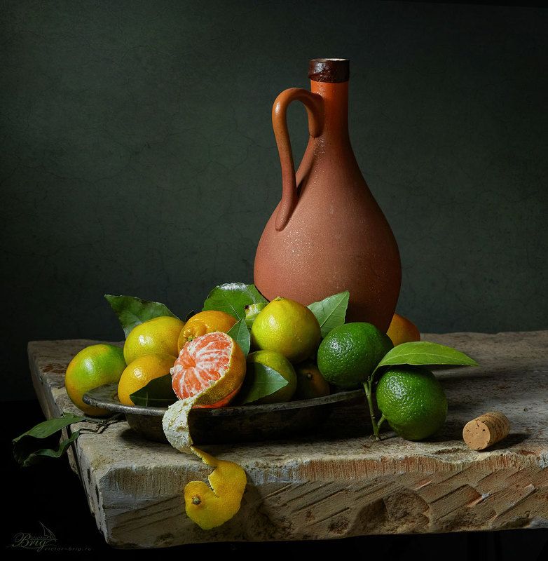 мандарины, кувшин Мандариновое фото превью