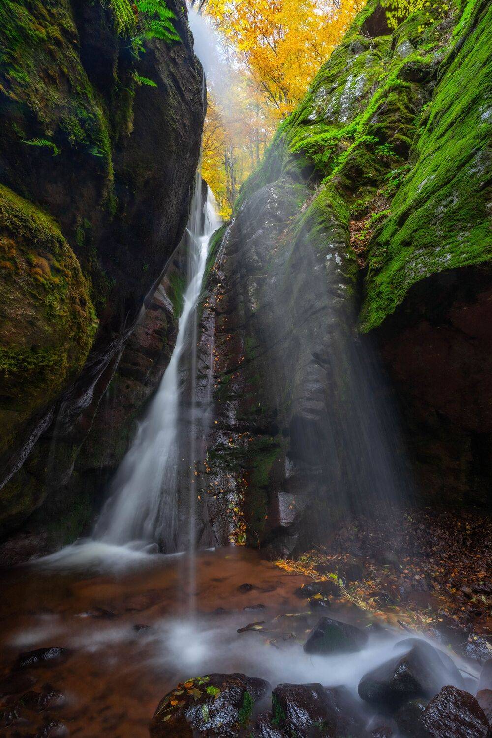 landscape,waterfall,nature,vertical, viktor demidov