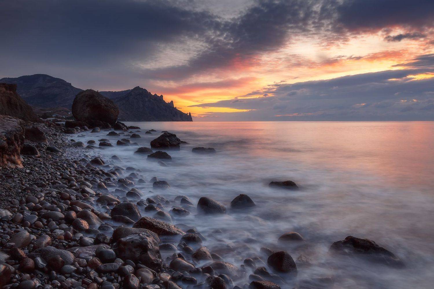 крым, море, рассвет., Владимир Дубинин