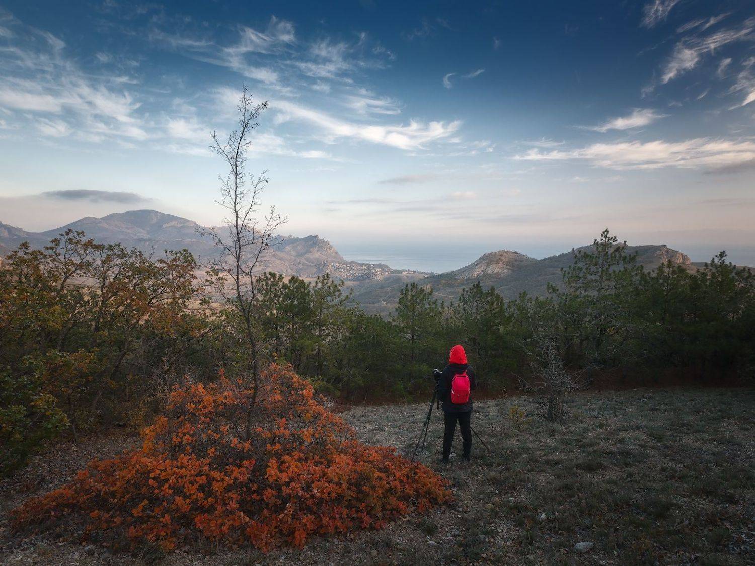 крым, осень, море, карадаг., Владимир Дубинин
