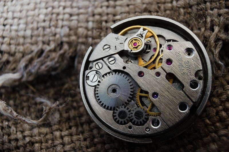 clock, clockwork, nikon, nikon d5100, винтаж, лён, механизм, патина, сукно, ткань, часовой механизм, часы Clockwork фото превью