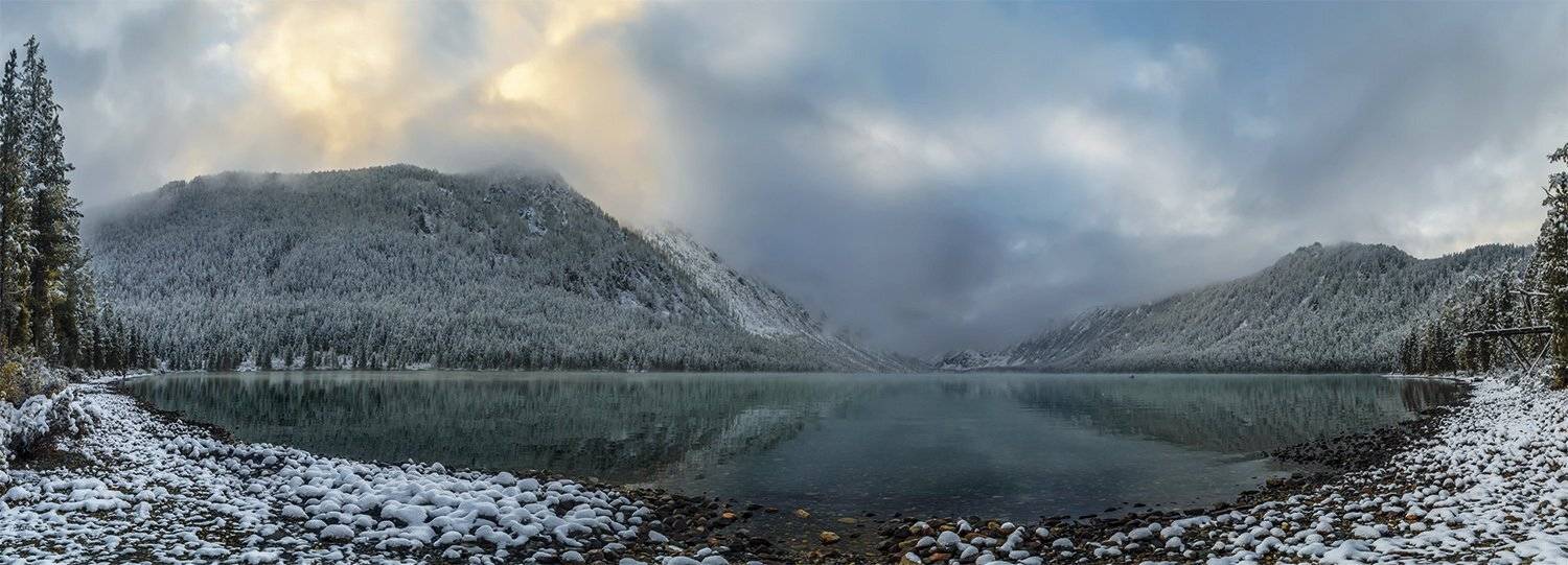 алтай, берег, горный алтай, горы, Дикая природа, мультинские озера, озеро, осень, панорама, пейзаж, природа, путешествия, сибирь, снег, туризм, Альберт Беляев