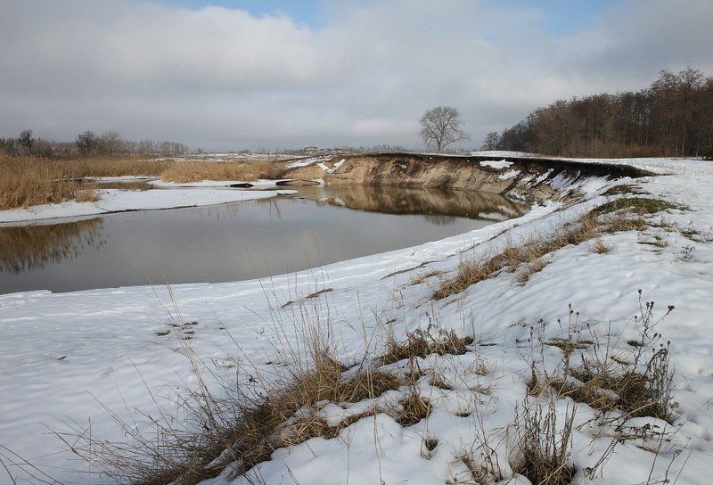Весна, Река Усманка Воронежская область, Снято 16 февраля 2014 Весна фото превью