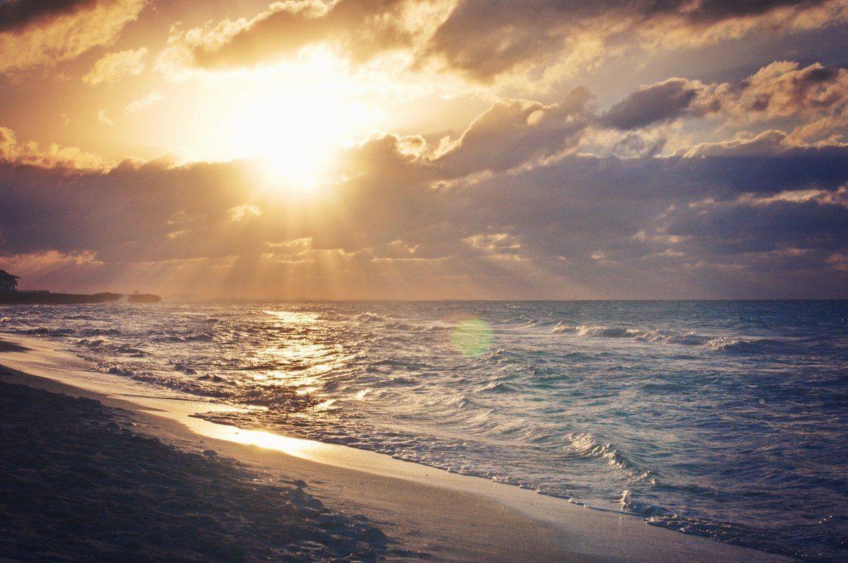 Атлантический океан, Куба, Океан, Пейзаж, Ира Ветер