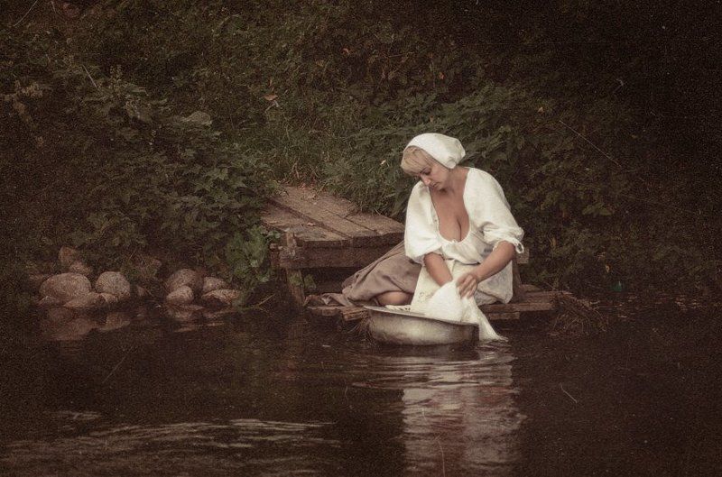 Женщина, Портрет, Прачка laundress...(2) фото превью