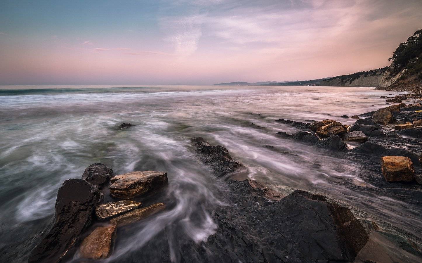 черное, море, март, джанхот, Николай Мысливцев