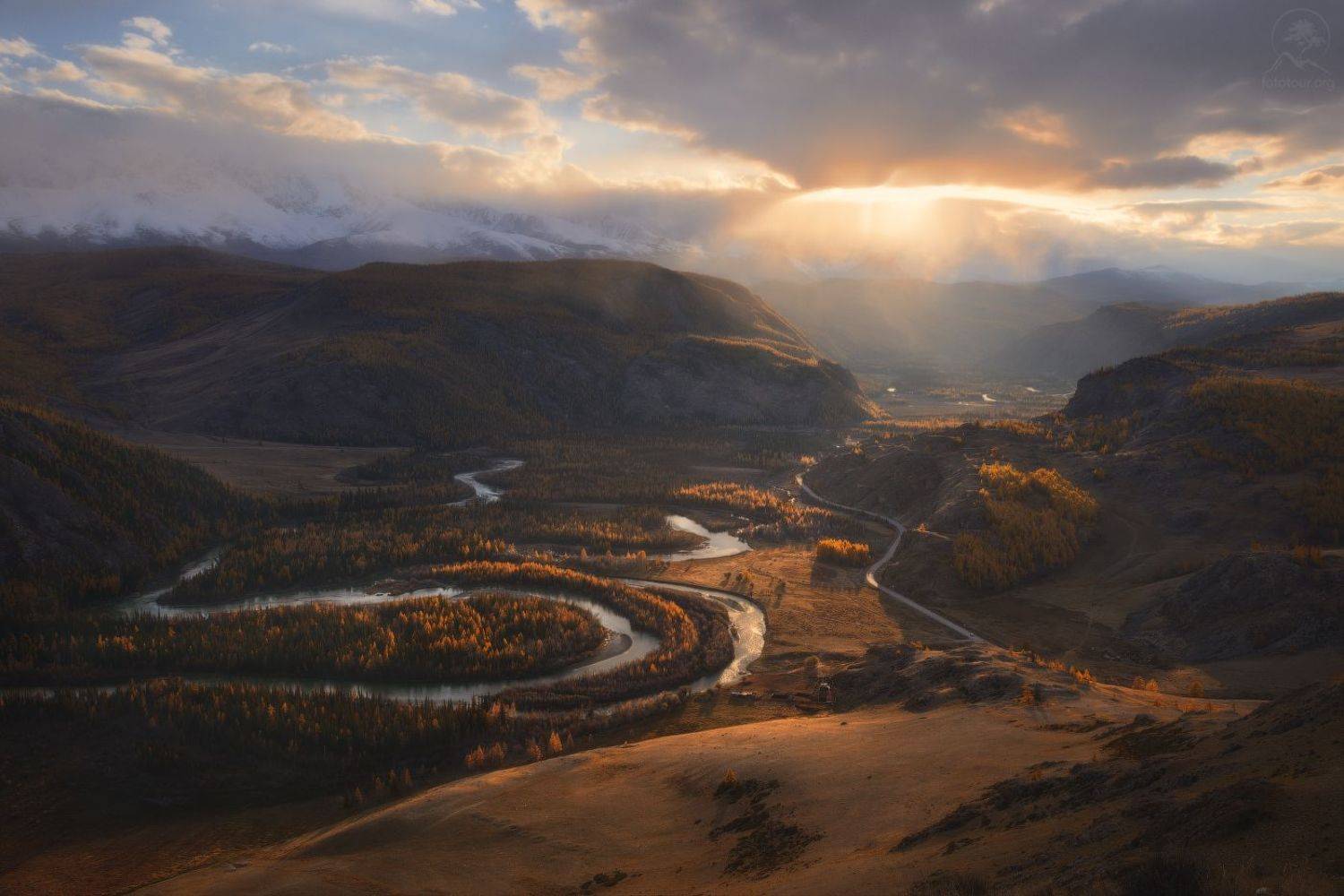 алтай, осень, горы, долина, Анатолий Гордиенко