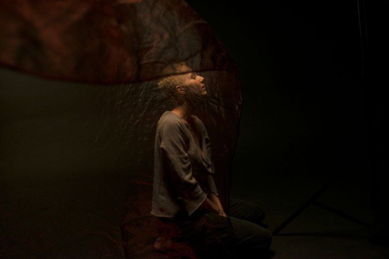 Разрисованная вуаль фото превью