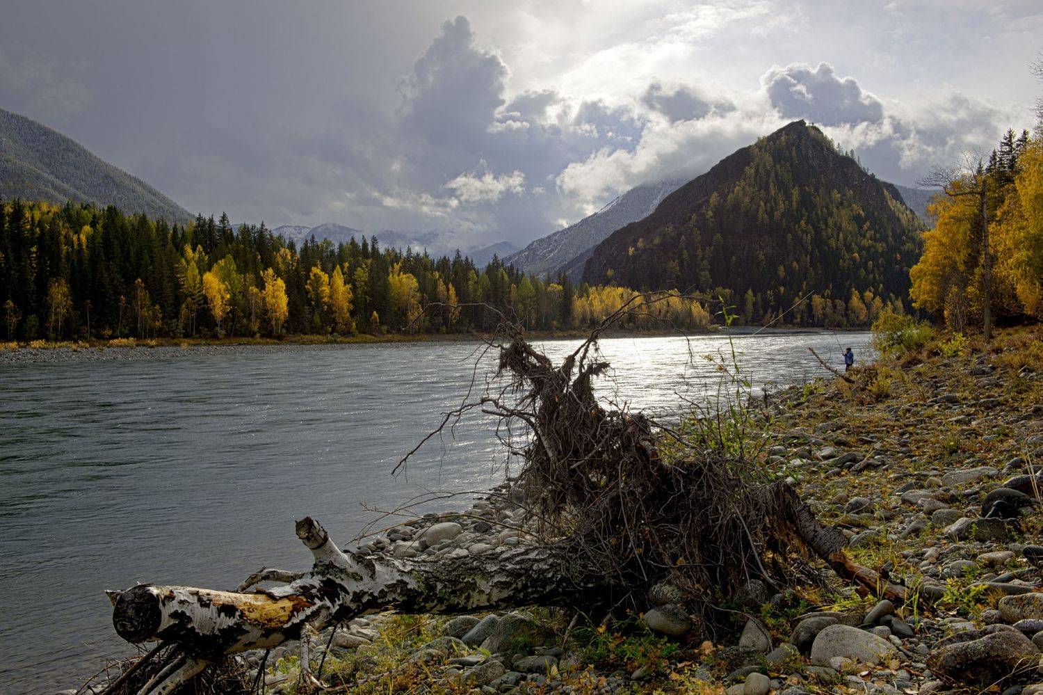 алтай, катунь, устье аккема, Борис Леваков