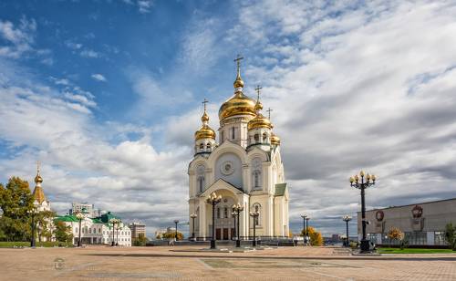 Спасо-Преображенский кафедральный собор в Хабаровске.