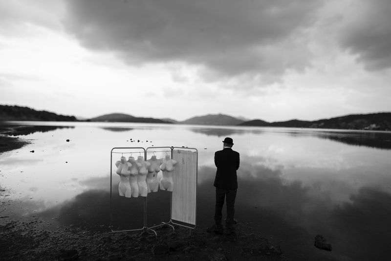 b&w, monochrom, surreal, scenic, reflection, cinematic, art, artistic secrets untold фото превью