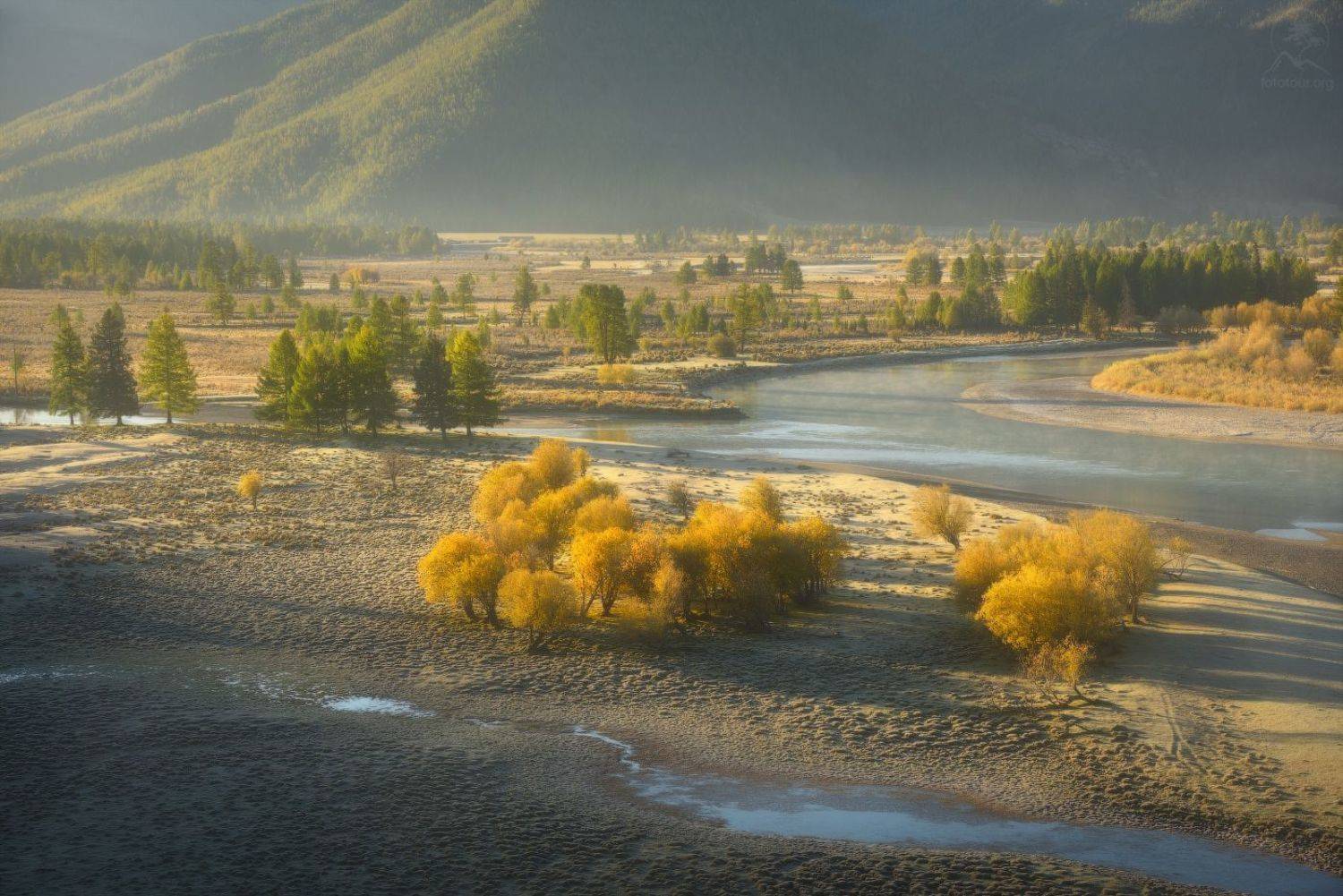 алтай, осень, горы, долина, река, аргут, джазатор, Анатолий Гордиенко