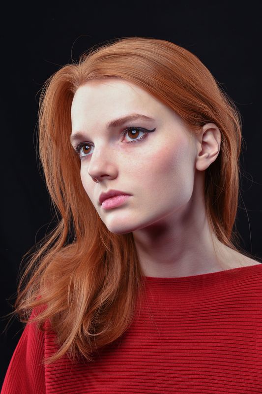 модель, девушка, girl, female, woman, red, portrait, портрет, redhead, рыжая Alena фото превью