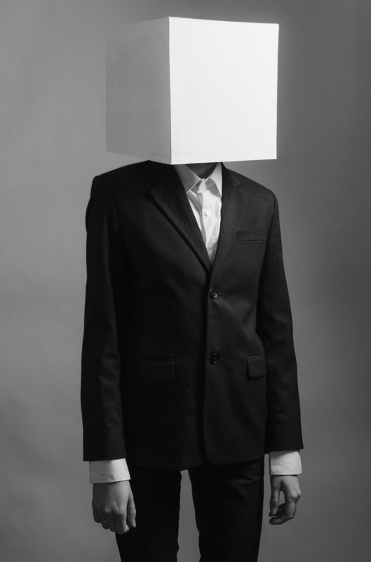 photo, portrait, concept, avantegarde Геометрическое тело фото превью