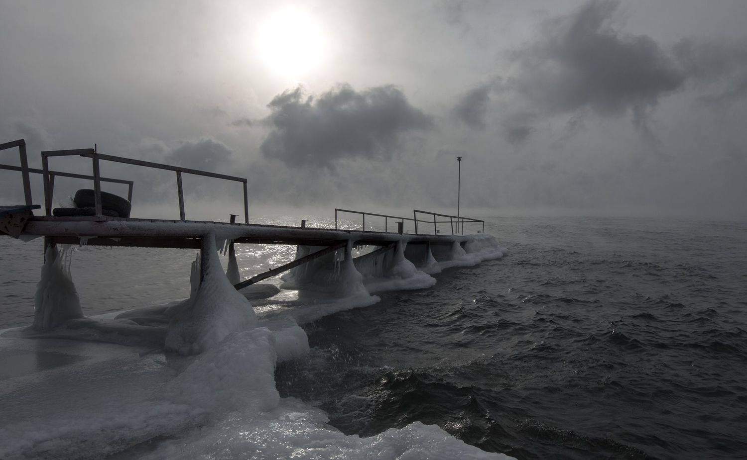 байкал осень на байкале причал холод, Андрей Таничев