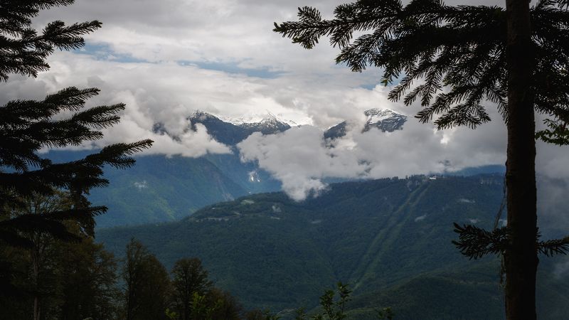 пейзаж, день Кавказ фото превью