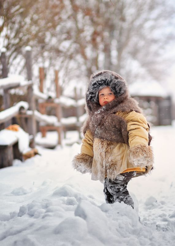 зима, деревенские зарисовки,строчицы,беларусь, жизнь,пуховый платок,ирина горюкина Бабушкин платок фото превью