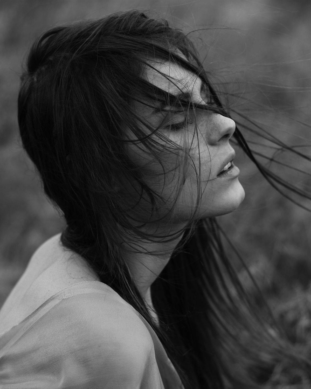 портрет, чб, девушка, Anastasia Tkachenko