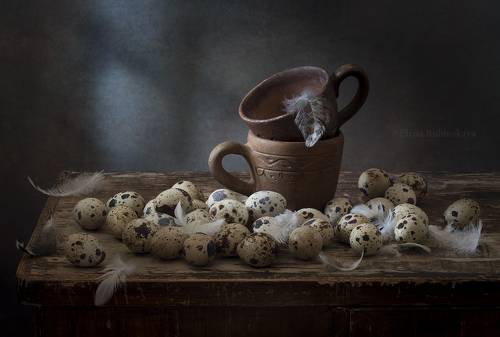 Натюрморт с перепелиными яйцами