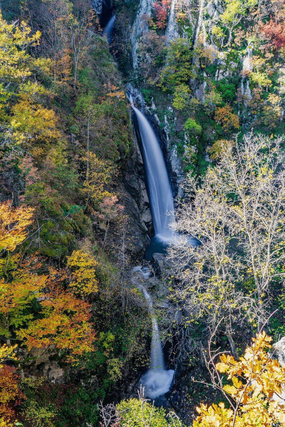 waterfall,mountain,landscape,autumn,nature, viktor demidov