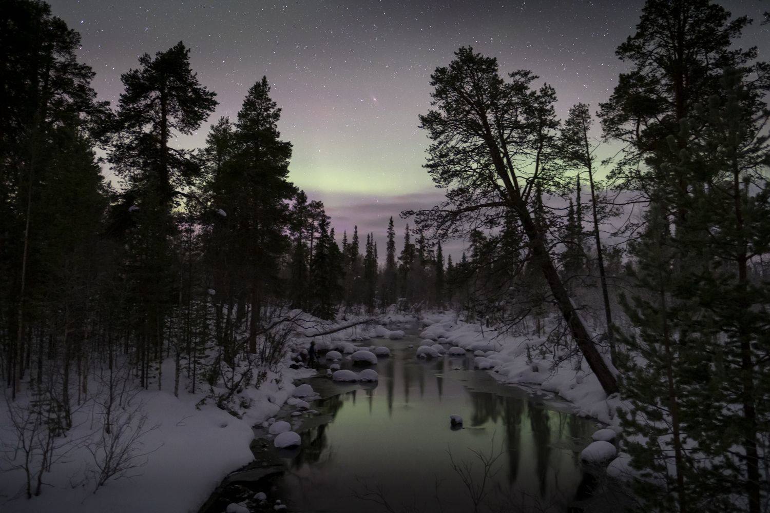 кольский, пейзаж, природа, ночь, night, когда не спится, winter, snow, кольский полуостров, мурманская область, нд,  by night, зима на кольском, север, зима на кольском нд, русский север, Демкина Надежда