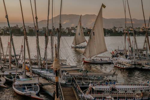 Фелуки на закате