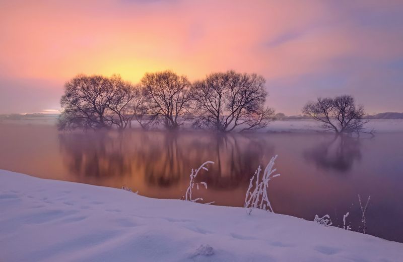 Зимний вечер фото превью