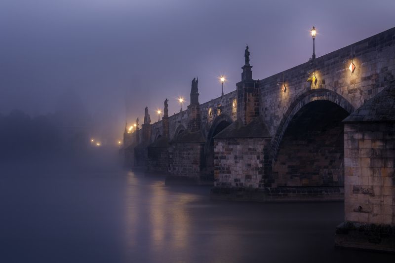 прага, утро, европа, город, prague, чехия, туман, morning, карлов мост, charles bridge, europe, czech republic, cityscape, city, fog, river, vltava, река Туман над Влтавой фото превью