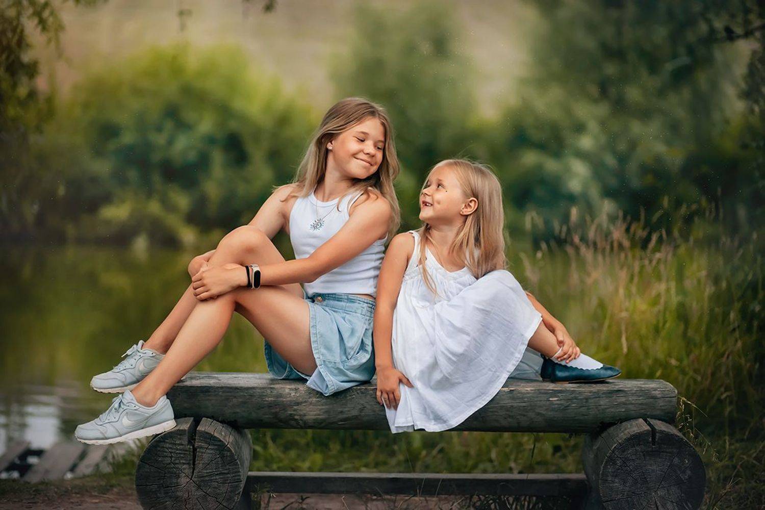 дети, девочки, лето, природа, Екатерина Петреева