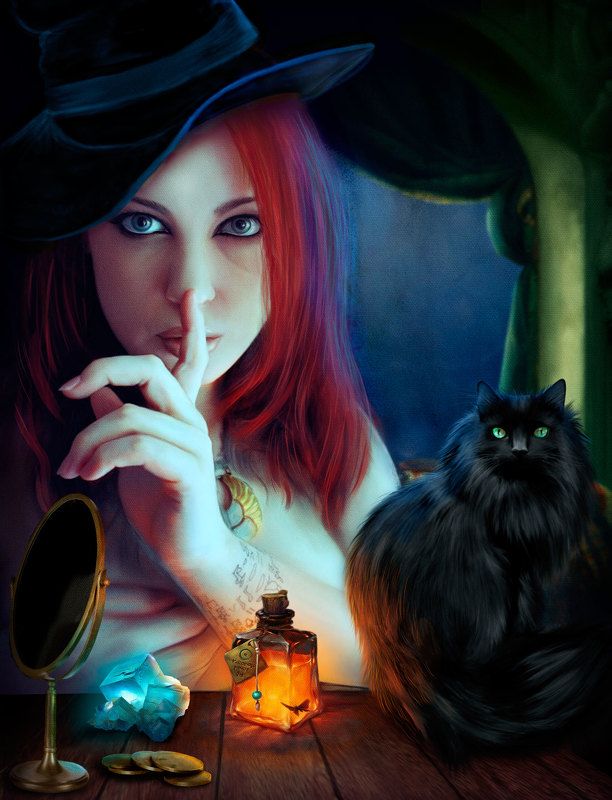 девушка,колдунья,фэнтези Ведьмочка фото превью