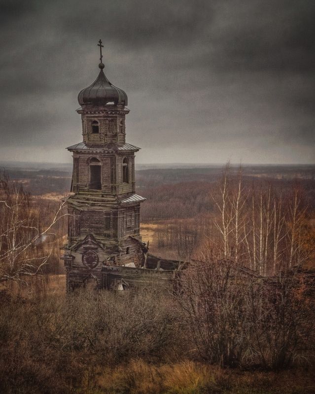 Деревянный храм в Солонихе фото превью