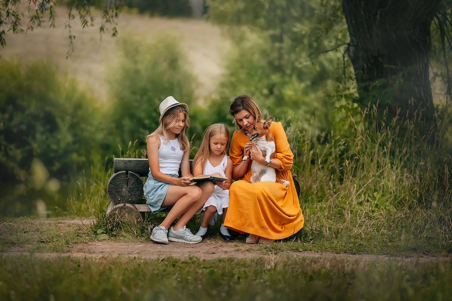 дети, девочки, лето, природа, семья, Екатерина Петреева