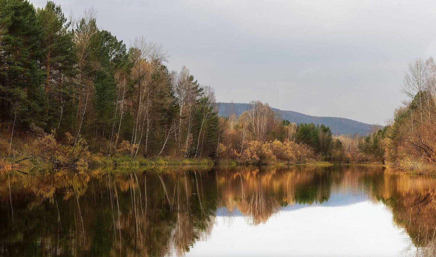 осень, тишина, озеро, Марина Фомина
